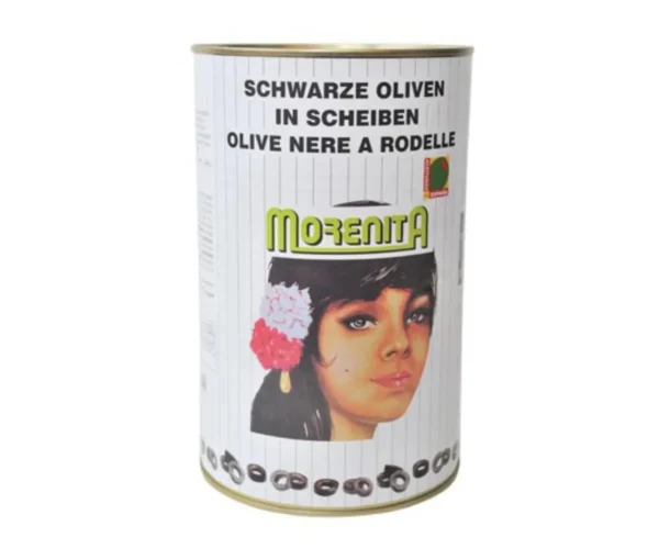 Oliven Schwarz in Scheiben